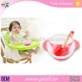 Food Grade Plastic Training Suction Baby Feeding Bowl With Spoon
